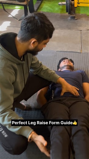 perfect leg raise form👍