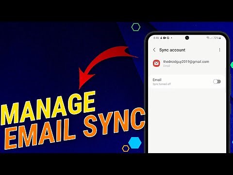 How To Manage Email Sync on Samsung Galaxy