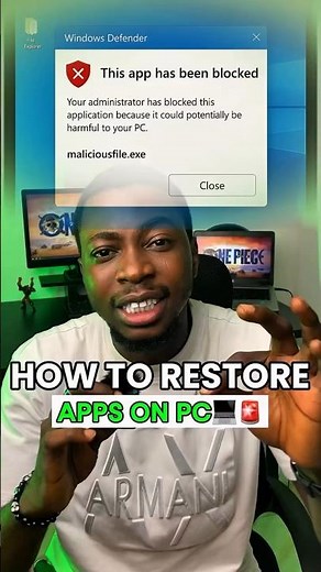 Restore Uninstalled Apps on Windows 10 & 11 #Shorts #WindowsTips #TechTips #Software