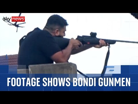 Two gunmen filmed opening fire at Jewish festival on Bondi Beach