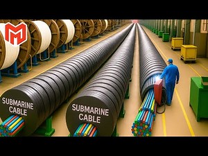 How Millions of Miles of Fiber Optic Cable Get Made | Massive Fiber Optic Cable Production Line
