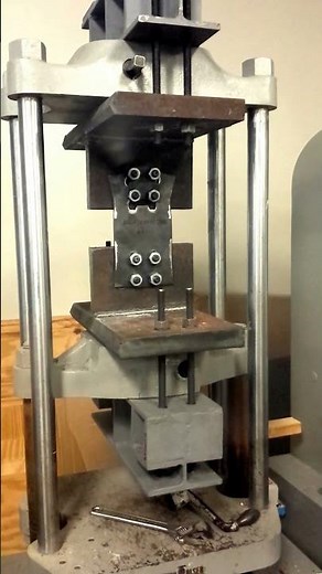 Steel Coupon Test: Block Shear Rupture Failure