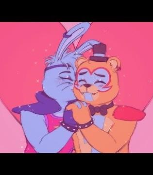 Glamrock Freddy x Glamrock Bonnie 🧡💙 (read description)