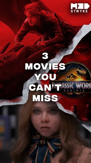 Madstryke on Instagram: "Here are 3 mega movies you cannot miss out on this summer! 1: How to Train Your Dragon A misfit Viking befriends a legendary dragon, rewriting centuries of fear with one act of trust 2: Jurassic World Rebirth The dinosaurs are back (again); but this time, evolution has a vendetta. Humanity tries rebooting nature, and nature hits Control+Alt+Delete. 3: M3GAN 2 We all think AI is scary; wait till you meet an AI doll that goes full Black Mirror as she turns from guardian to