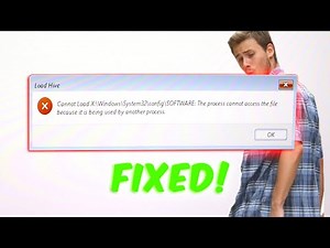 How to Fix 'Cannot Load SOFTWARE The Process Cannot Access the File' Error on Windows Step by Step