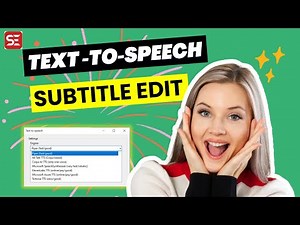 How to Convert Text to Speech or Subtitle to Speech for Free Using Subtitle Edit