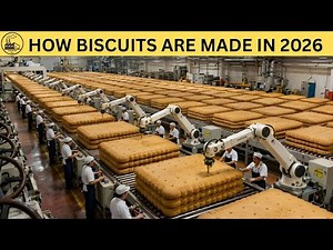 How Biscuits Are Made in a Modern Factory 🍪 | Full Production Line Process