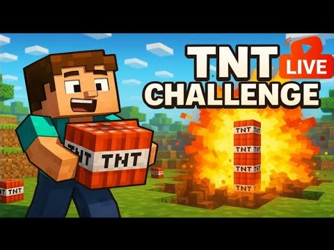Minecraft TNT patlatma modu Canlı Yayın 🧨#minecraft #canlıyayın #rnsmert