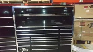 9.1K views · 42 reactions | The Mighty, The Meaty, The Beefy Extreme Tools Pro Series EX7217 Roller with EX7201 Hutch and EX2404 Side Cabinet!!!!!!!! 300-600 Pound Drawer Loads, 30 Inch Full Extemsion Drawers, 11 Gauge Steel Frame $7125 Free shipping* Tax Time is here!!!! Your new Box is just days away!!!!!!!!!!!!! https://www.rockintoolboxes.com/72inch-23drwrc-pwshutch-combo | Rockin' Tool Boxes | Facebook