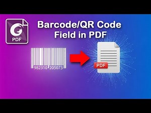 How to add Barcode or QR Code Field in PDF form using Foxit PDF Editor