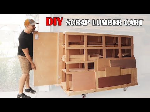 Build A Simple Scrap Lumber Storage Cart // Step By Step