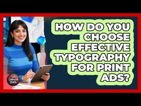 How Do You Choose Effective Typography For Print Ads?