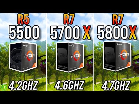 Ryzen 5 5500 vs Ryzen 7 5700X vs Ryzen 7 5800X