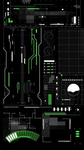Futuristic HUD UI #hud #futuristic