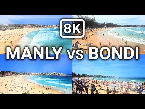 Manly vs Bondi Beach 8K HDR 60fps 🌊 | Which One is the Best? Dolby Vision Ultra HD