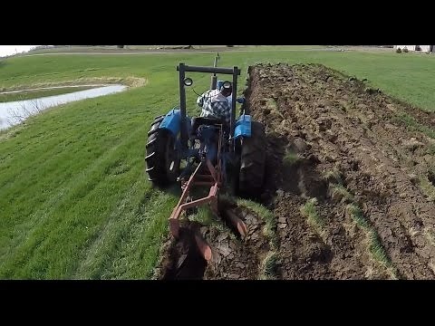 73 Ford 3000 plowing a new plot for CSA (GoPro)