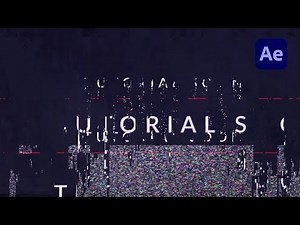 How to create an Epic Glitch Intro in After Effects - TUTORIAL