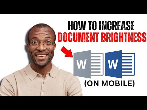 How To Increase Document Brightness In WPS Office Mobile App (Step By Step Guide)