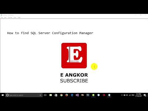 How to find SQL Server Configuration Manager in Windows 10