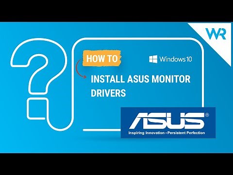 How to install Asus monitor driver