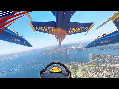 Awesome Formation Fly Cockpit View - US Navy Blue Angels