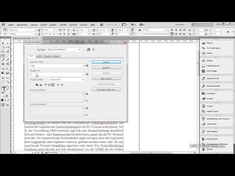InDesign Tutorial: Rechtschreibprüfung und "Suchen und Ersetzen"