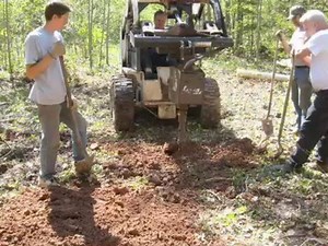 Building a Vertical Log Cabin