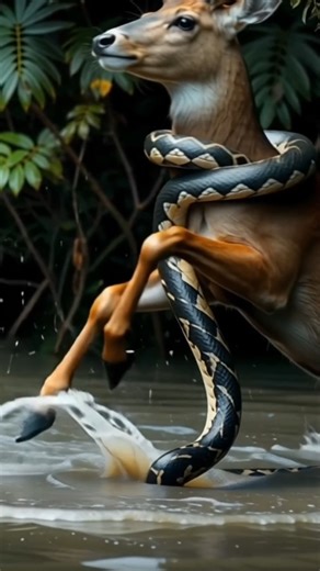 "Deer vs Python 🐍🦌 | A Deadly Face-Off! | Emotional Animal Story in Hindi"