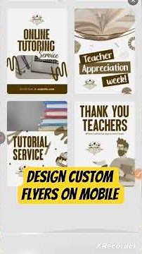 Make Custom Flyers on Mobile #flyerdesign – Full Walkthrough for Beginners
