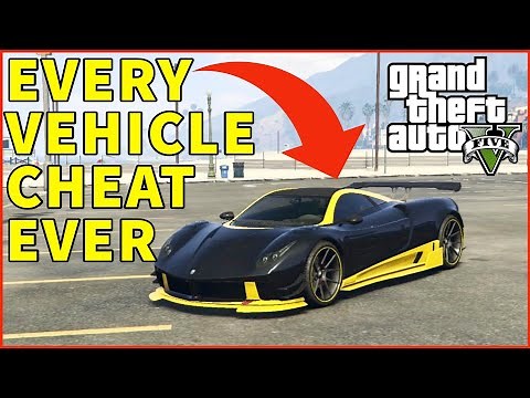 GTA 5 Cheat Codes (Every Vehicle Cheat Ever) |PC