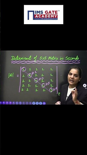 Short Trick - Determinant 5 * 5 Matrix I Linear Algebra - Engineering Mathematics by Priyanka Ma'am