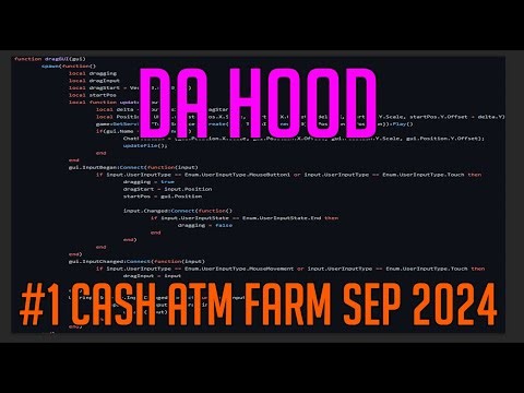DA HOOD THE #1 CASH AUTO FARM SCRIPT SEPTEMBER 2024