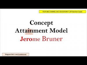 Concept Attainment Model-Jerome Bruner | TEACHING MODELS