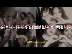 Some cute fonts from dafont website || website || dafont || ‪@attitude_korean_girl‬