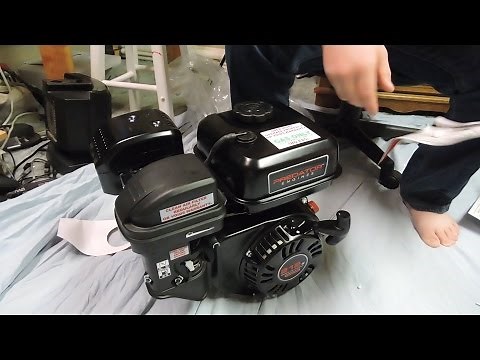Unboxing 6.5 HP (212cc) Predator OHV Horizontal Shaft Engine + Cold Start