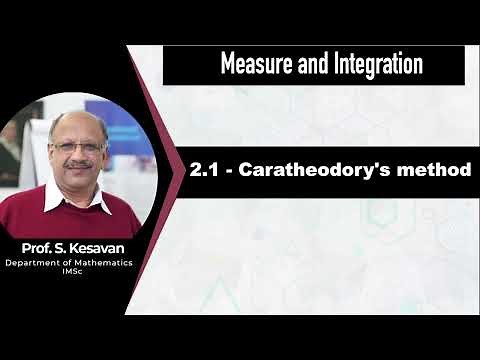 2.1 - Caratheodory's method