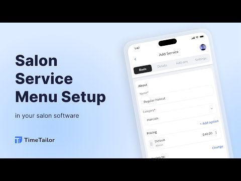 Salon Service Menu Setup | Add Categories, Services & Add-Ons in Your Salon Online Booking System