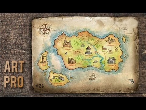 How to draw a MAP step by step