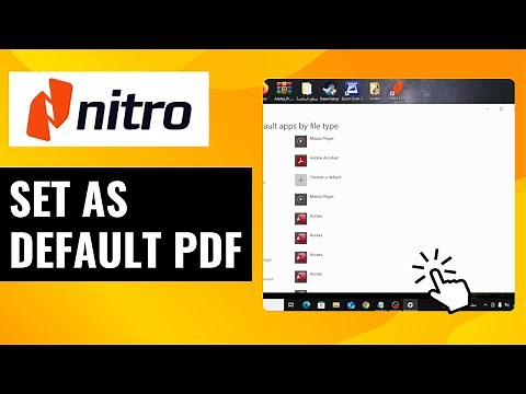 How To Set Nitro Pro As Default PDF in Windows 10
