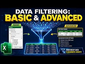 How to Filter Data in Excel | Basic and Advanced Filtering Explained