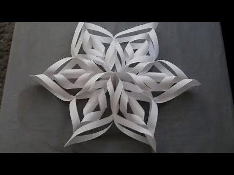 3D Paper Snowflakes DIY