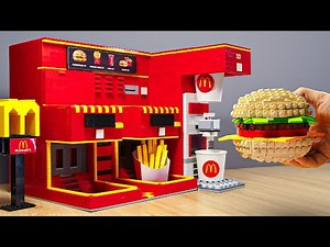 McDonald’s Cooking Custom LEGO Vending Machine! Viral Fast Food ASMR