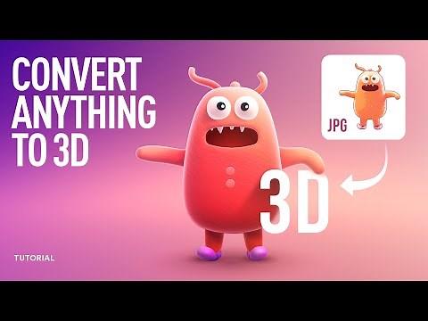 Convert a 2D image to a perfect 3D character model - Is it really AI?