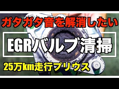 25万km 7万円の30プリウスのエンジンがガタガタする！その原因と対策！（EGRバルブ清掃方法）