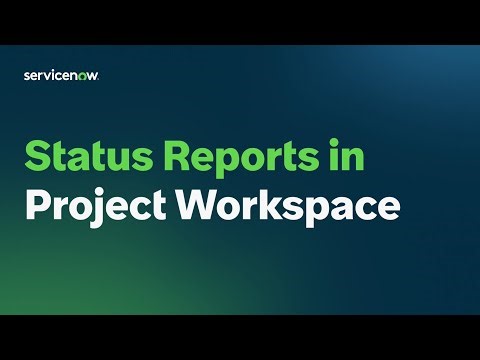 Getting Started with Project Status Reports