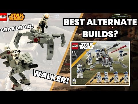 The BEST alternate builds using the 501st Battle Pack? | Lego Star Wars 75345