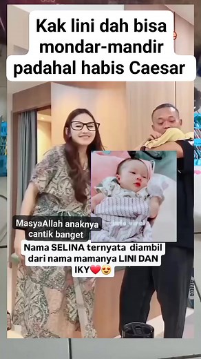 2.2M views · 10K reactions | Kak lini dah bisa mondar-mandir padahal baru habis Caesar #fyp #followers #reels #kaklinidanikik | Nendra Danendra | Facebook