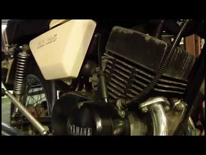 ヤマハ RD125 2気筒 エンジン始動 排気音 純正チャンバー パラツイン RZ125 RZ250