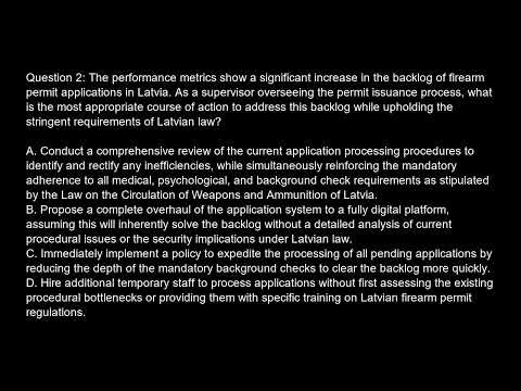 Latvia Permit for Carrying a Firearm Free Practice Test And Answers Updated