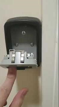 How to open Master lock safe box